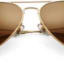 Pro Acme Classic Aviator Sunglasses for Women & Men Metal Frame UV400 Driver Sunglasses (A1 Brown/Glass/Non Polarized)