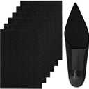 6 Pack Shoe Sole Protector - Self-Adhesive Anti-Slip Grips for High Heels & Boots | Shoes Non-Slip Bottom Covers for Women (6 x 4inches, Black)
