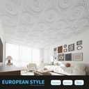 Art3d 24-Pack Drop Ceiling Tiles 2x2 FT, Decorative Easy Install PVC Ceiling Panels for Interior Kitchen Bathroom Basement, 24x24 Inch, White