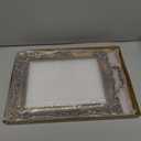 Antique Decorative Gold Framed Square Mirror Tray, Jewelry & Cosmetics Organizer for Dresser, Square - 9.5" W x 14.5" L (Bronze)