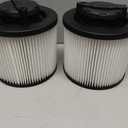 2 Pack DXVC4001 Cartridge Filter Replacement Fit for 4-5 Gallon Wet/Dry Vacuum Cleaners DXV04T, DXV05P, DXV05S, DXV06G, DXV08SA, DXV08S,DXV08SL, Washable and Reusable