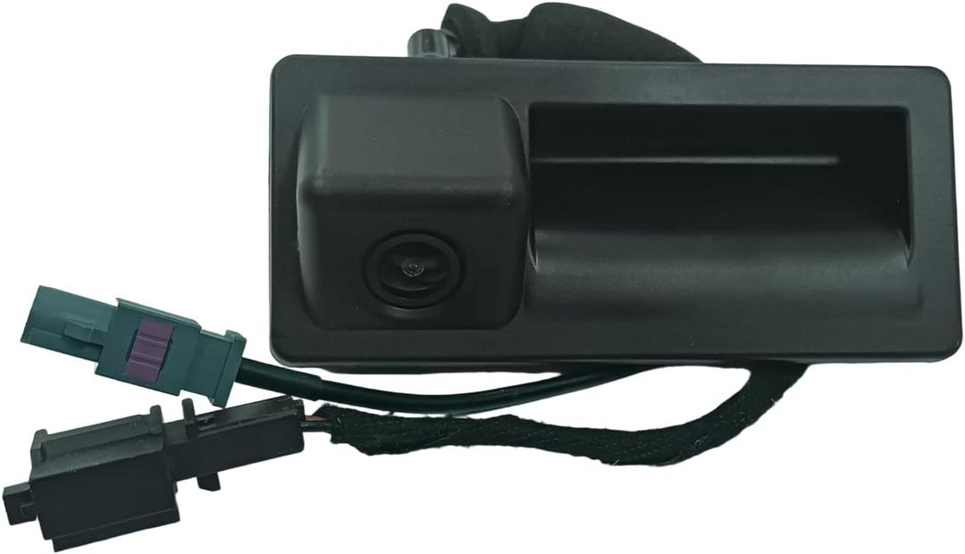 5N0827566AL Rear View Backup Camera Compatible with Tiguan 2.0L 2012-2017 Compatible with Audi A3/S3 1.4L 2.0L 2015-2020 AU196010 5N0827567AB Car Trunk Handle Backup Camera