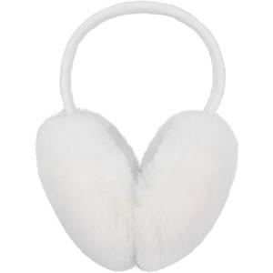 Lullaby Unisex Womens Mens Winter Warm Ear Muffs Faux Fur Ear Warmers (White)