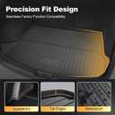 Trunk Cargo Liner Mat Tray fit for Mazda CX-5 2017-2025 2026 All Weather Rear Trunk Carpet Interior CX5 Accessories Waterproof Custom Fit Odorless TPE (Black)