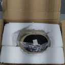 OYEARS 19 Boho Table Lamps Bedroom Living Room,Suitable for Small Space,Farmhouse Rattan Lamp Rustic Egg Design Resin Nightstand Bedside Lamps for Bedroom Living Room Office Study Rest Decor (Beige)