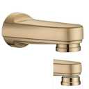 Metal Pull Down Bathtub Spout with Diverter, 51/4" Length, Repair Part Tub Spout, Rebuilt with RP33794& RP12307, Warm Brushed Gold