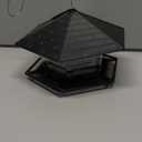 Jealoeur Bird Feeders for Outdoors Hanging Bird Feeder Wild Birds Seed, Black