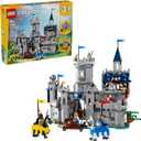 LEGO Creator 3 in 1 Medieval Horse Knight Castle Toy for Kids - Building Blocks & Learning Toy for Boys & Girls Ages 9+ - 3 Storytelling Building Sets in 1 - Gift for Birthdays - 31168
