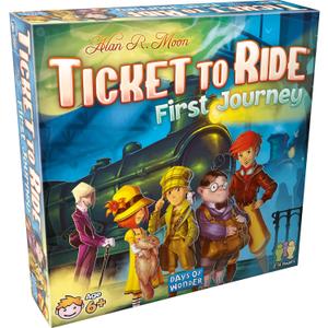 Asmodee Ticket to Ride First Journey Board Game - Fun and Easy for Young Explorers! Train Strategy Game, Family Game for Kids & Adults, Ages 6+, 2-4 Players, 15-30 Min Playtime