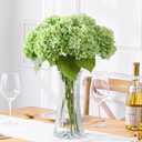 Waipfaru Hydrangea Artificial Flowers, 4PCS Real Touch Flowers, 20" Faux Hydrangea Flowers, Latex Real Touch Hydrangeas, Fake Flowers for Home Decor Party Bouquet Wedding Decoration, Green