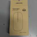TECKNET Wireless Bluetooth Mouse, Rechargeable Silent Dual Mode (Bluetooth 5.2 & USB) Laptop Mice with LED Lights – Computer Mouse for Laptop/ MacBook with Type C Adapter