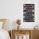 MONALET Gaming Gamer Inspirational Wall Decor for Boys Kids Game Room Playroom Office Nursery, You Are Loved Hanging Wooden Signs Decorations, Positive Affirmations Wall Art Wood Plaque 9Pcs 12x19