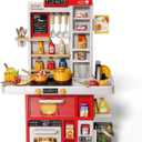 Kids Kitchen Set, 88PCS Play Kitchen Set for Toddlers 3-5, Cooking Stove,Toys Accessories with Light and Sound, Pretend Kitchen Toys Birthday Gifts Playset for Girls 1 2 3 4 5 Year Old