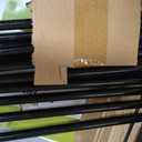 39in H (5 Fence Panels) No Dig Easy Install Zippity Black Metal Fence, Decorative Fence Ideal for Garden Fencing For Dogs, Temporary Fence or Garden Fence Animal Barrier, WF29006