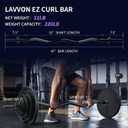 47" EZ Curl Bar Weight Lifting Bar, 1-inch Curling Bars for Weight lifting