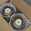 Sucolite Small 11.8" Table Lamps Set of 2, Bedside Nightstand Lamps for Bedroom Kids Room, Cute Desk Lamps with Studded Texture Base for Reading Nursery Living Room Office, White