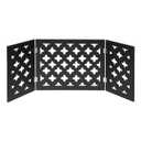Indoor/Outdoor Solid Wood Starlight Design Freestanding Foldable Adjustable 3-Section Pet Gate (48" x 19")
