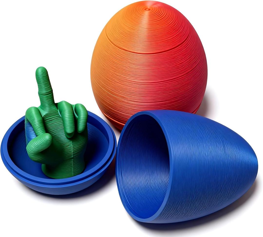 Middle Finger Easter Egg - Easter Gift for Adults - Easter Basket Stuffers -Gag Gift - Easter Basket Stuffers for Adults - 2 PCS