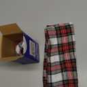 MIULEE Christmas Set of 2 Scottish Tartan Plaid Throw Pillow Covers Farmhouse Classic Decorative Outdoor Square Cushion Cases for Home Decor Sofa Couch 20x20 Inch, Red and White