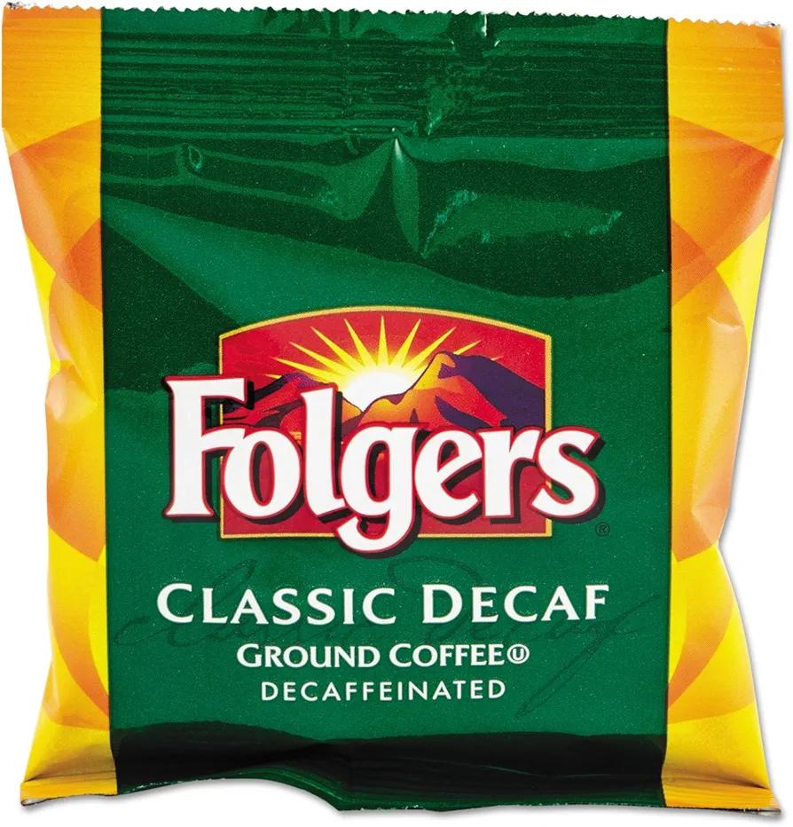 Folgers Classic Decaf Medium Roast Ground Coffee, 1.5 Ounce (Pack of 42)