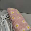GOQO TOMO Heating Pad, 12 x 24 Inch, Pink Floral Pattern, Machine Washable, 8 Timer Settings, 12 Heat Levels, for Back Pain Relief