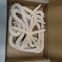 CHICTIE 2 Pieces Natural Starfish Curtain Tiebacks Rope Drape Cotton Tie Band Drapery Holdbacks Beige White Room Dcor for Indoor/Outdoor