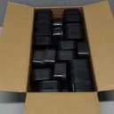 32 Pack Bed Risers, 1.38 Inch Stackable Furniture Risers Heavy Duty Bed Lifts Risers Blocks for Couch Table Desk Sofa Chair Legs Washing Machine Dorm Room Essentials (Black)