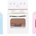 Bun in the Oven Cupcake Boxes for Baby Shower Favor, Boy Girl Gender Reveal Party (12 pcs, Blue)