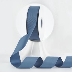 MEEDEE Smoke Blue Grosgrain Ribbon 1-1/2 Inch Grosgrain Hair Ribbons 50 Yards Per Roll Blue Wedding Ribbon for Hair Bow Supplies Boutique Ribbons for Crafts, Sewing, Scrapbooking
