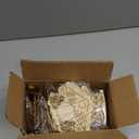 Qyeahkj 27Pcs Wood Christmas Picture Frame Ornament Bulk Coloring You Own Gingerbread House Photo Frame Craft Kits DIY for Christmas Tree Wooden Ornaments for Xmas Holiday Presents Tree Decorations