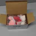 Wenqik 12 Pcs Valentine's Day Heart Velvet Ornaments 2.36" Heart Hanging Ornaments for Valentines Velvet Flocked Xmas Baubles Decorations for Home Holiday Wedding Anniversary Favors(Red, Pink, White)