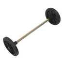 Operitacx Trash Can Wheels Replacement Kit, 2 Wheels & 22" Axle
