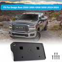 Front License Plate Frame for Dodge Ram 2500/3500 / 4500/5500 2019 2020 2021 2022 2023 2024 2025 Front Bumper License Plate Holder Mounting Bracket Cover Replace # 68362197AA CH1068166