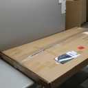 efluky Washer Dryer Countertop, Wood Countertop with Edge Rails for Laundry Room Organization and Storage, Washer Dryer Topper for Laundry Room, 27.5" x 54" Black