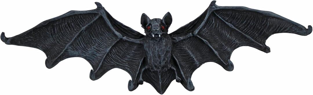 Design Toscano CL5847 Key Hook Rack - Vampire Bat Key Holder Wall Sculpture - Bat Figure - Halloween Bats,Medium