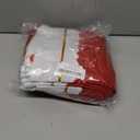 MNKXL 12PCS Christmas Stockings Bulk, Large 19 Inch Traditional Red & White Felt Stockings with White Cuff and Gold Trim, Christmas Stockings Bulk for Fireplace Mantel & Holiday Decorations