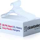 19" XL Plastic Hangers, Giant Heavy Duty Hanger, Merrick, XL Hanger, 36