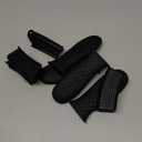 Patelai 8 Pcs Silicone Pot Holders Set Cast Iron Handle Cover Heat Resistant Pot Handle Covers Potholder Non Slip Reusable Pan Sleeve for Frying Pan Kitchen Supplies(Black)