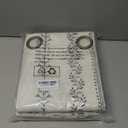 BGment Boho Curtains for Living Room 2 Panels, Grey Farmhouse French Country Vintage Floral Botanical Cottage Core Light Filtering Semi Sheer Linen Curtains 84 Inches Long, Each Panel 52 Inches Wide