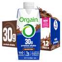 Orgain 30g High Protein Shake, Dairy Isolate Milk Protein, Chocolate Fudge, 5g BCAAs, 1g Sugar Per Serving, Meal Replacement, Ready to Drink, Keto Friendly, Gluten-Free 11 Fl Oz (Pack of 12) (EXP 12/07/26)
