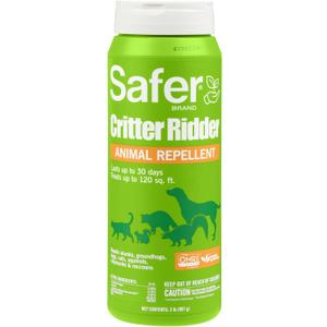 Safer Brand Critter Ridder Animal Repellent Granules - 2 LB Granules for Organic Pest Control - OMRI Listed for Organic Use - 5926 - Easy to Spread, Protect up to 120 Sq Ft - Repel with Scent & Taste