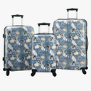 Bioworld Harry Potter 4 Wheel 3 Piece Luggage Set