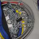 Snow-Chains Easy Install Tire-Chains, One-Pull Fit Heavy-Duty Tire Snow Chains for Pickup Trucks & SUVs Off-road, Emergency Tire Traction Car Tires 215 225 235 245 255 - Set of 2 (SCRV240)