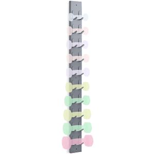 Zonon Dumbbell Wall Rack 10 Capacity Metal Heavy Duty Dumbbell Storage Holder for Space-Saving Home Gym Hardware Included