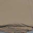 Bedsure Duvet Cover Full Size with Fitted Sheet - 4 Pieces Prewashed Cotton-Like Extra Soft Bedding Set, Includes 1 Duvet Cover 80x90 Inches, 2 Pillow Shams, 1 Fitted Sheet, Deep Beige