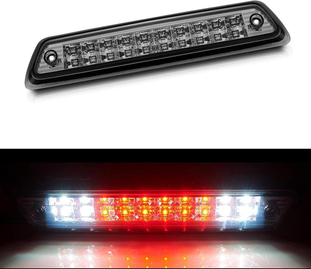 Third 3rd Brake Light, LED High Mount Stop Light for 2009-2014 Ford F150, 10-14 Lincoln Mark LT, Rear Center Cab Roof Tail Cargo Lamp, DOES NOT FIT SVT Raptor & Models with Hill Descent Control