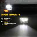H6054 Led Headlights, Compatible with Chevy Express Cargo Van 1500 2500 3500 Truck Nissan Pickup Hardbody 240SX D21 NX Ford E250 E350 Black Pair 5X7 7X6 Inch Led Headlights Hi/Lo Sealed Beam