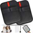 2 Pcs Static Pet Hair Removal Gloves, Reusable Electrostatic Pet Cat Dog Hair Remover Grooming Gloves,Pet Hair Remover Brush for Couch, Carpet, Furniture, Clothes & Car Interior