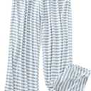 Women Y2k Striped Long Pants Bow Tie Side Slit Wide Leg Lounge Pants Gingham Bottom Plaid Checkered Sweatpants, M