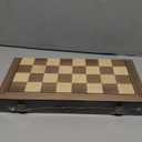 Magnetic Wooden Chess Set for Adults Kids 15'' Chess Board with Handmade Pieces, Folding Portable Travel Unique Chess Sets Game for Tournament Professional Beginner